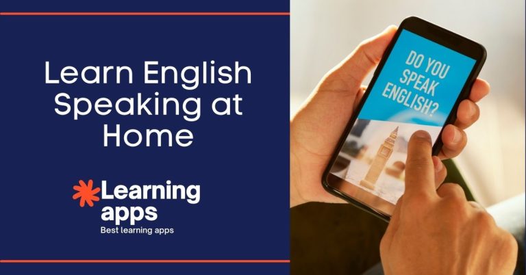 how to learn English speaking at home